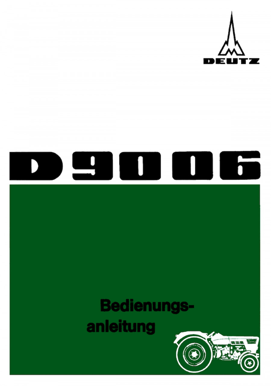 Deutz D9006 Betriebsanleitung