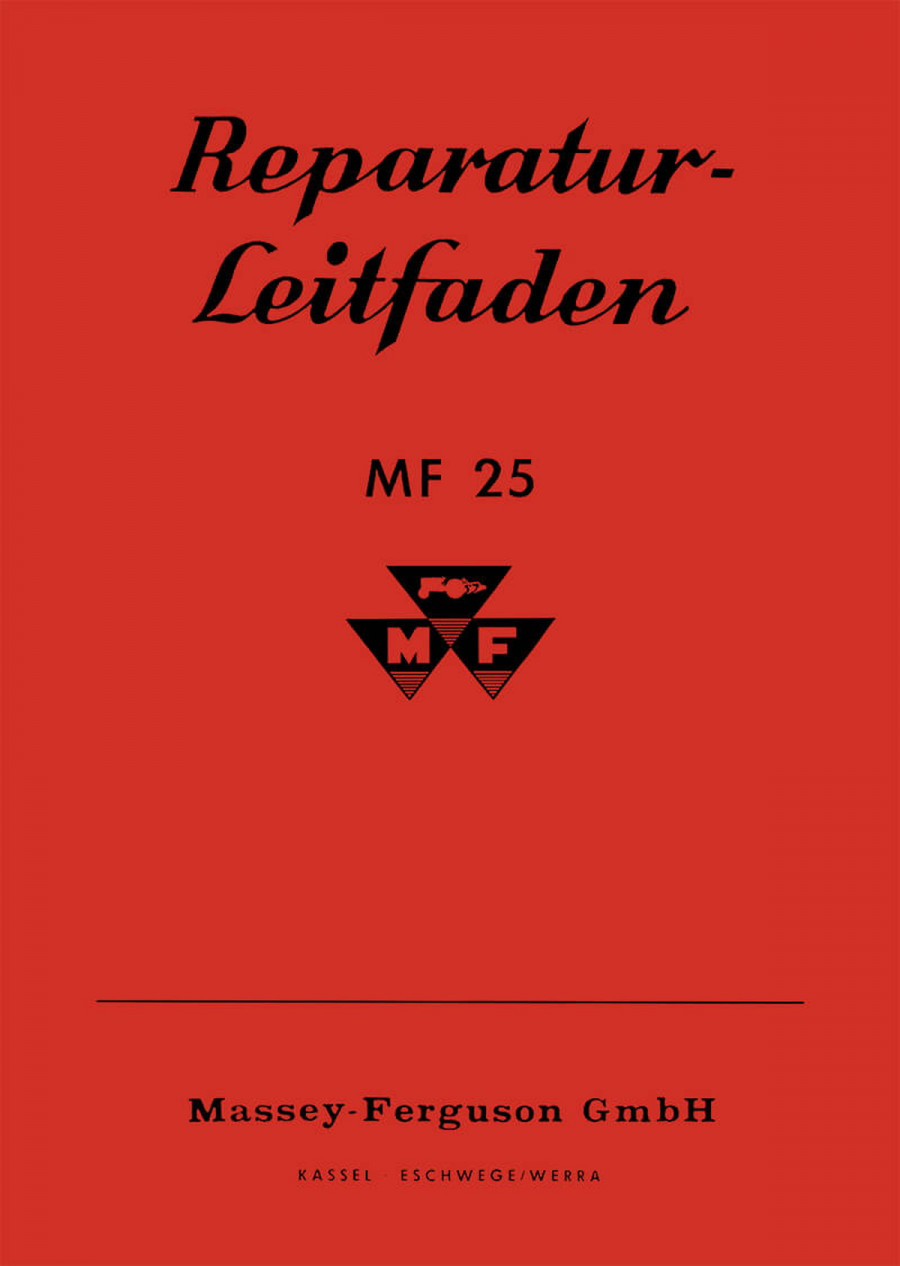 Massey-Ferguson MF25 Reparaturanleitung