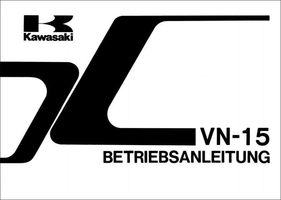 Kawasaki VN 1500 Betriebsanleitung