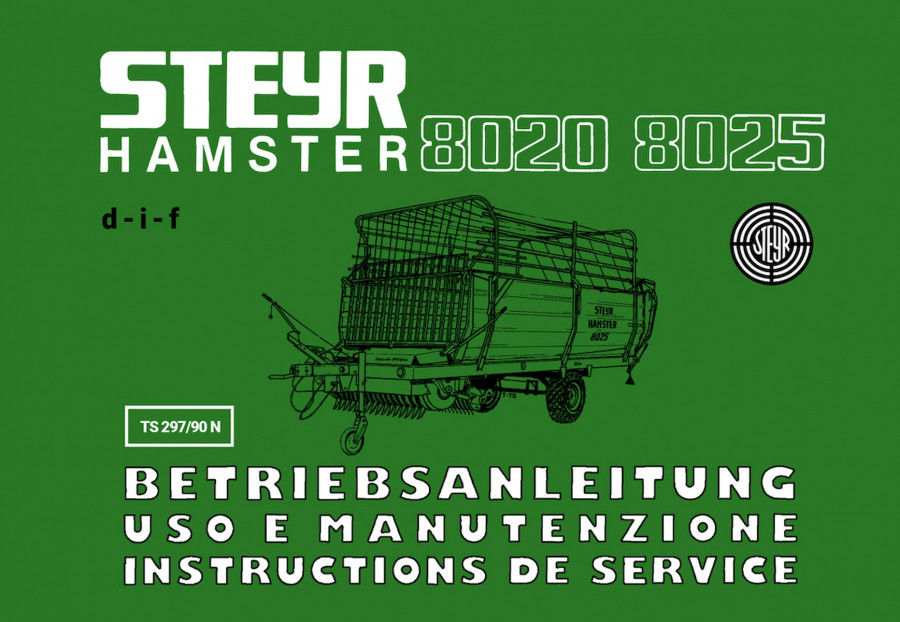 Steyr Hamster 8020 und 8025 Betriebsanleitung