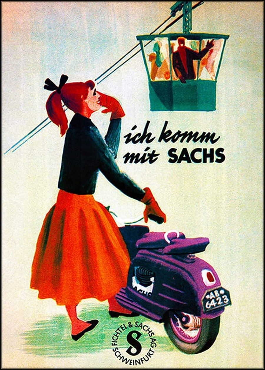Sachs Motorroller Poster