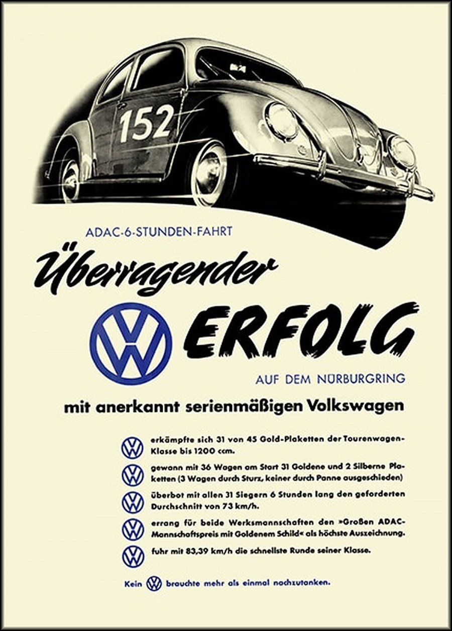 VW Käfer Erfolge Poster