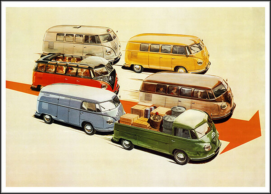 VW Bulli Poster