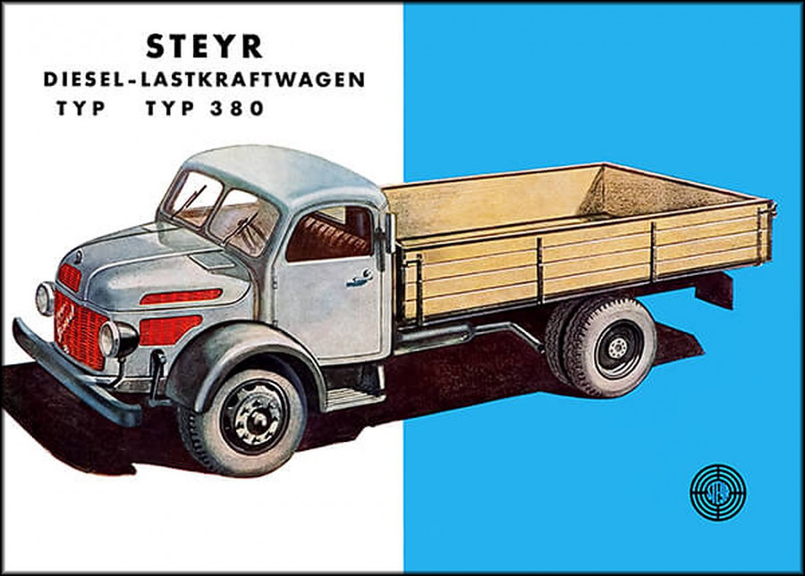 Steyr 380 Lastwagen Poster
