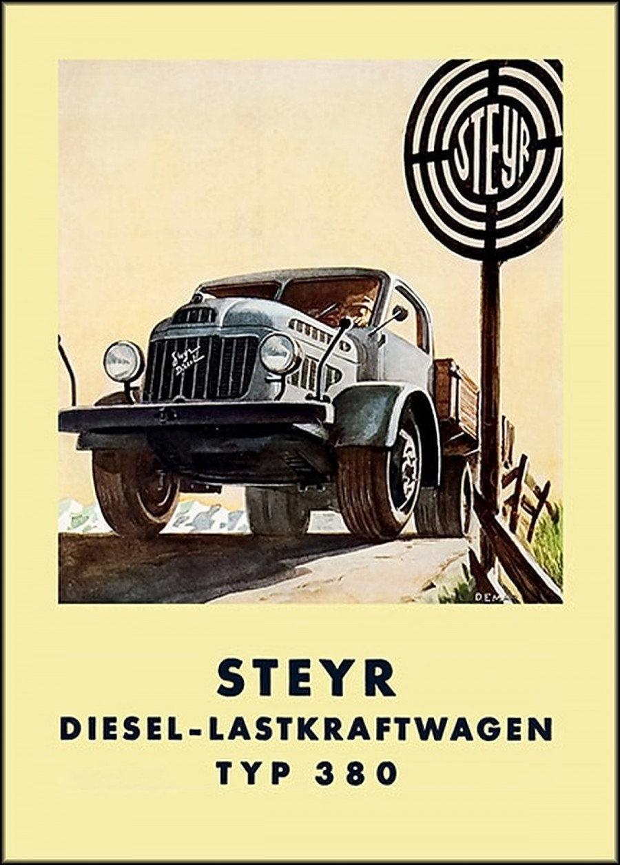 Steyr 380 Lastwagen Poster