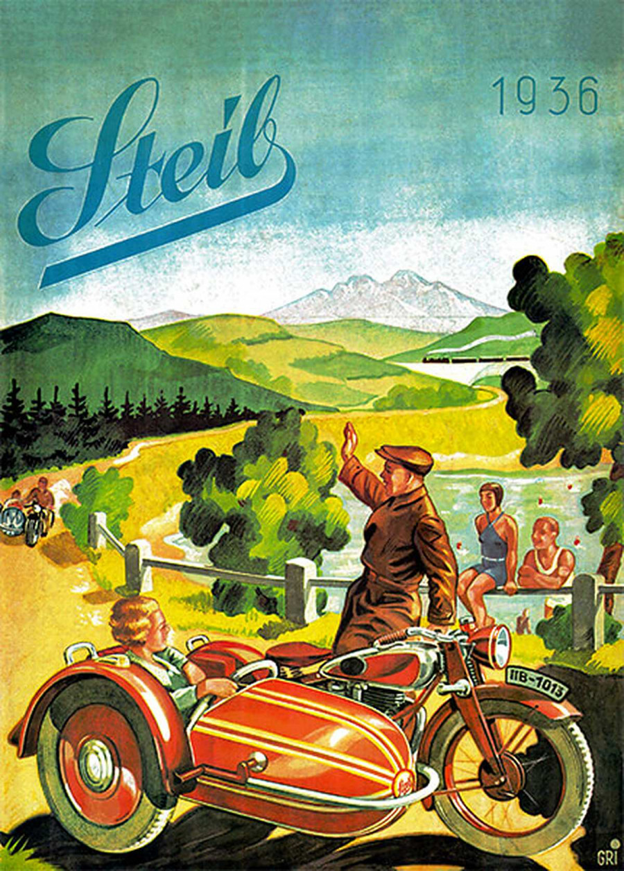 Steib Beiwagen 1936 Poster