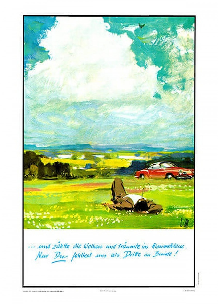 VW Karmann Ghia Poster
