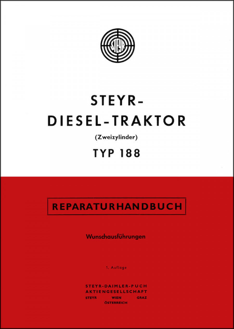 Steyr 188 Traktor Reparaturanleitung