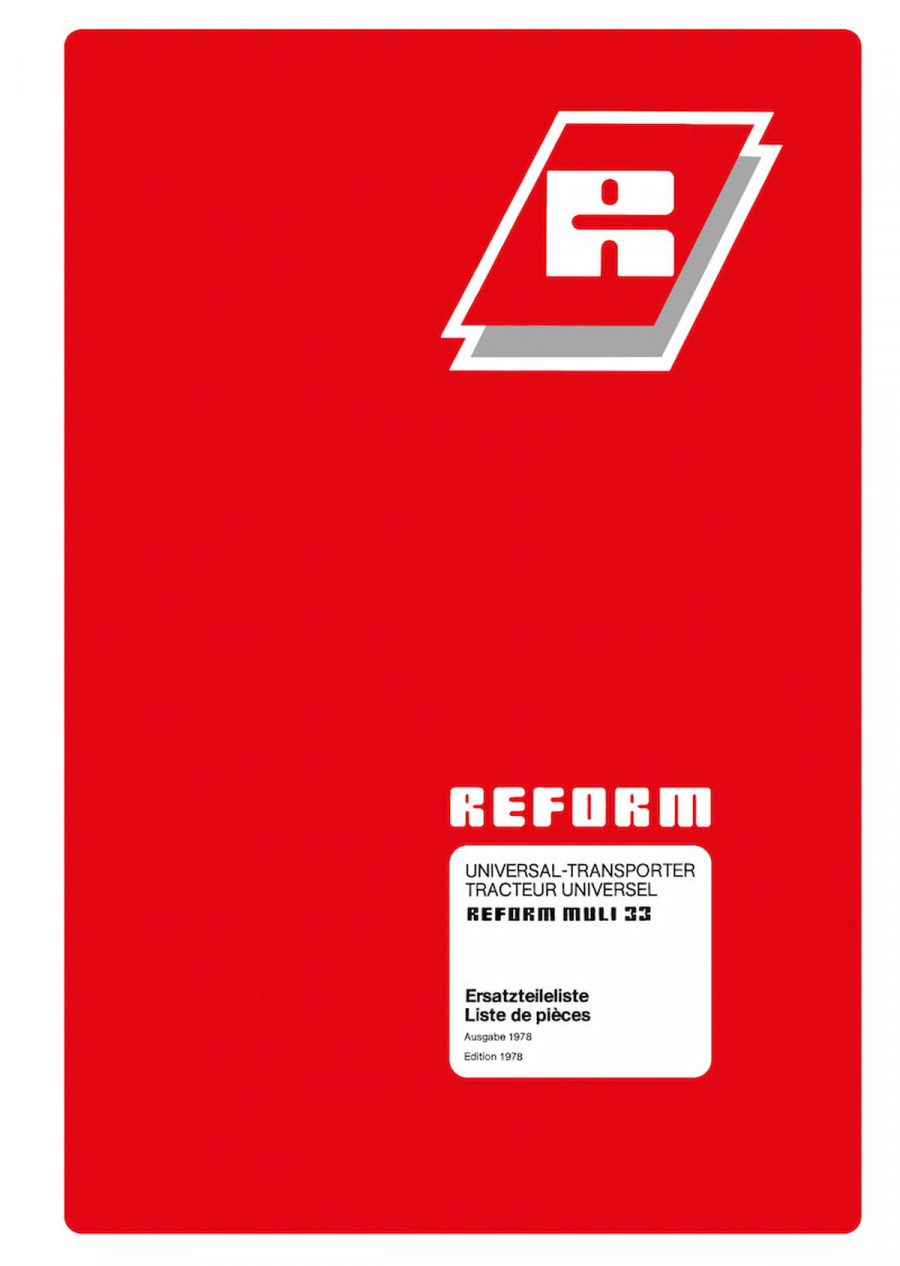 Reform Muli 33 Ersatzteilliste