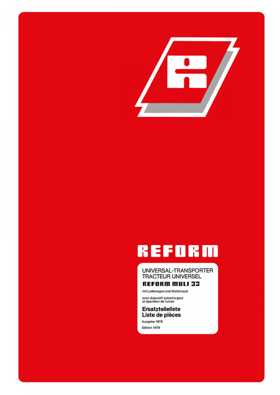 Reform Muli 33 Ersatzteilliste