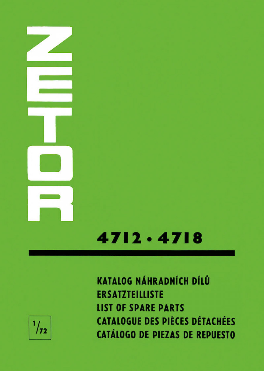 Zetor 4712, 4718 Ersatzteilliste