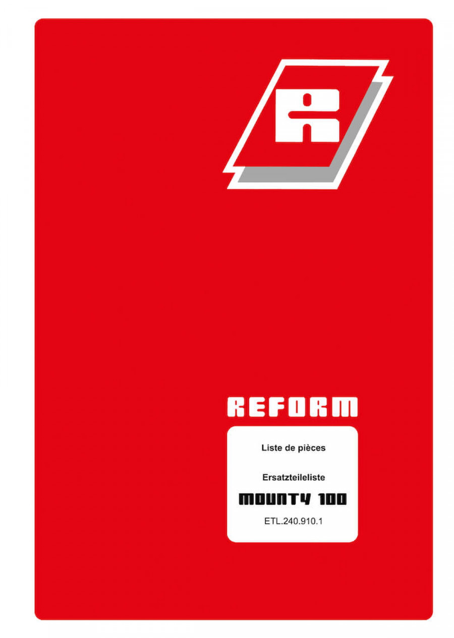 Reform Mounty 100 Ersatzteilliste
