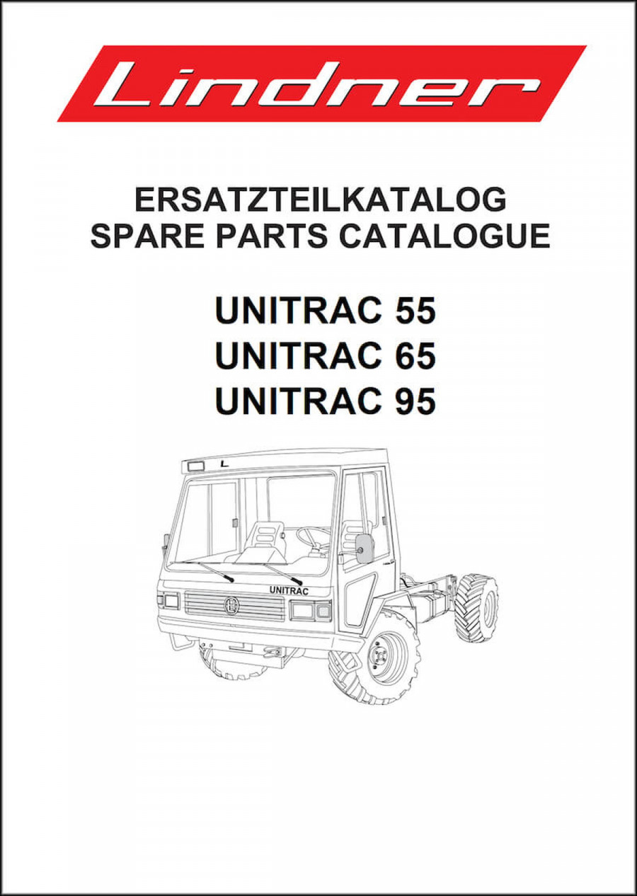 Lindner Unitrac 55 Unitrac 65 und Unitrac 95 Ersatzteilkatalog