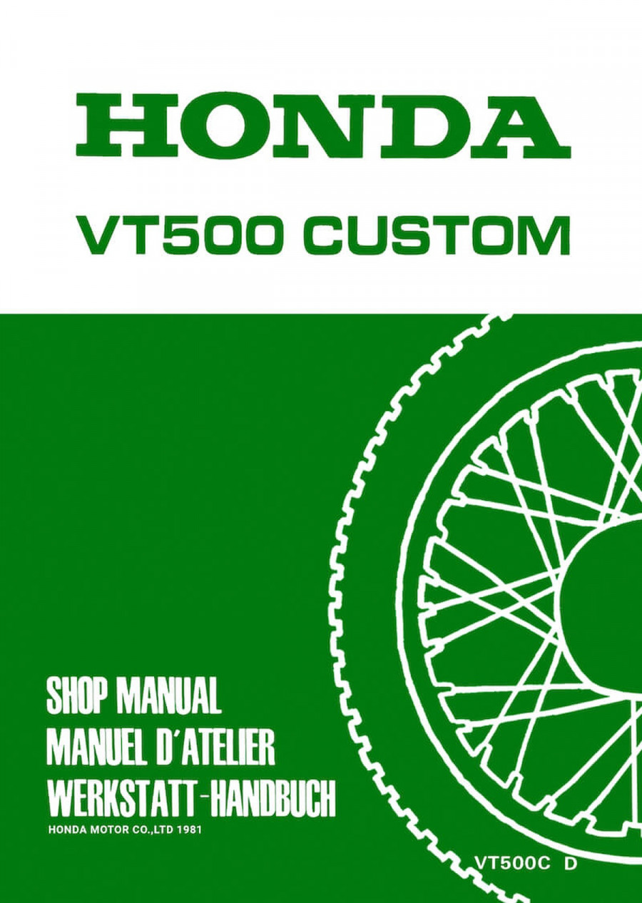 Honda VT500 Custom Werkstatthandbuch