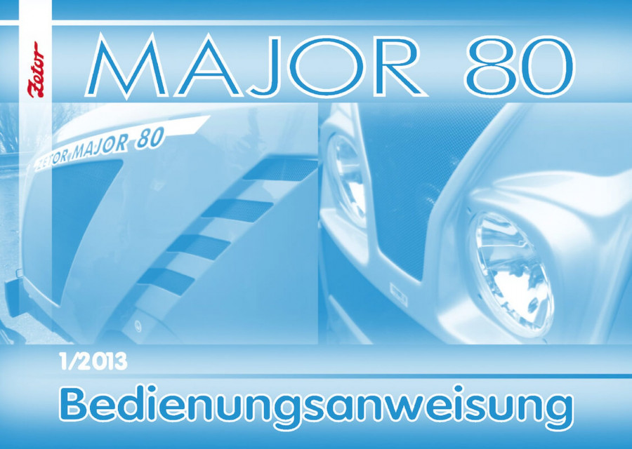 Zetor Major 80 Bedienungsanweisung