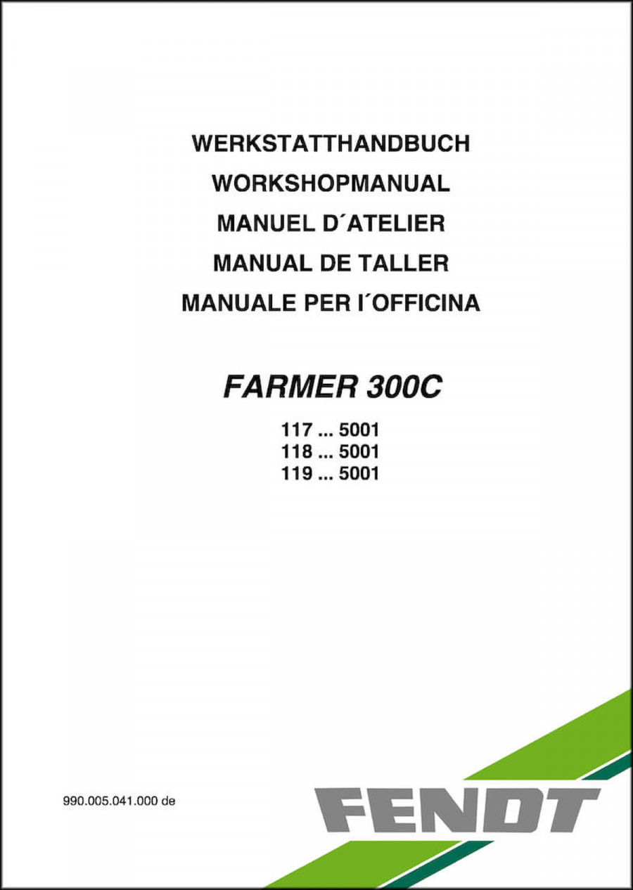 Fendt Farmer 300C Werkstatthandbuch