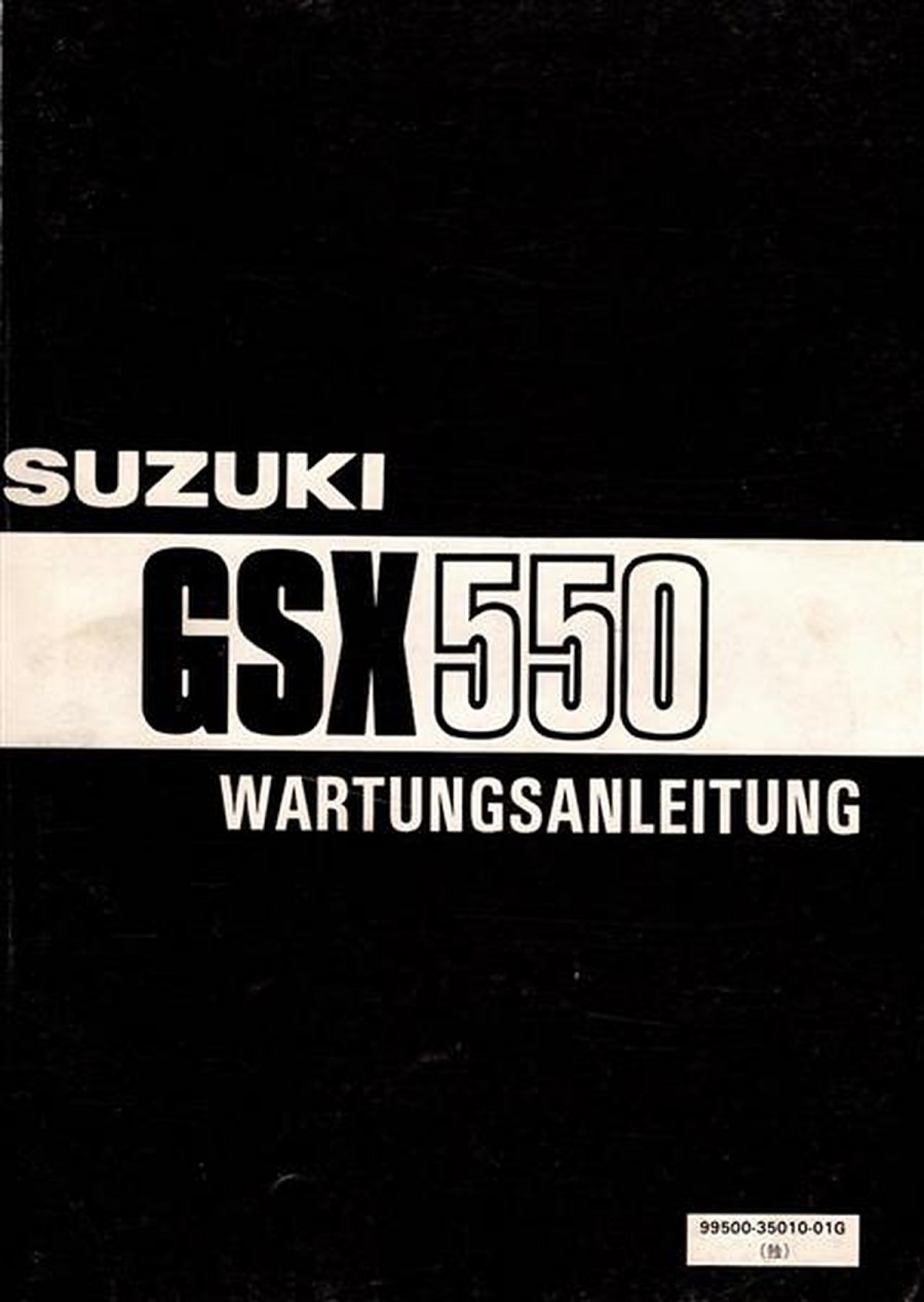 Suzuki GSX550 Reparaturanleitung