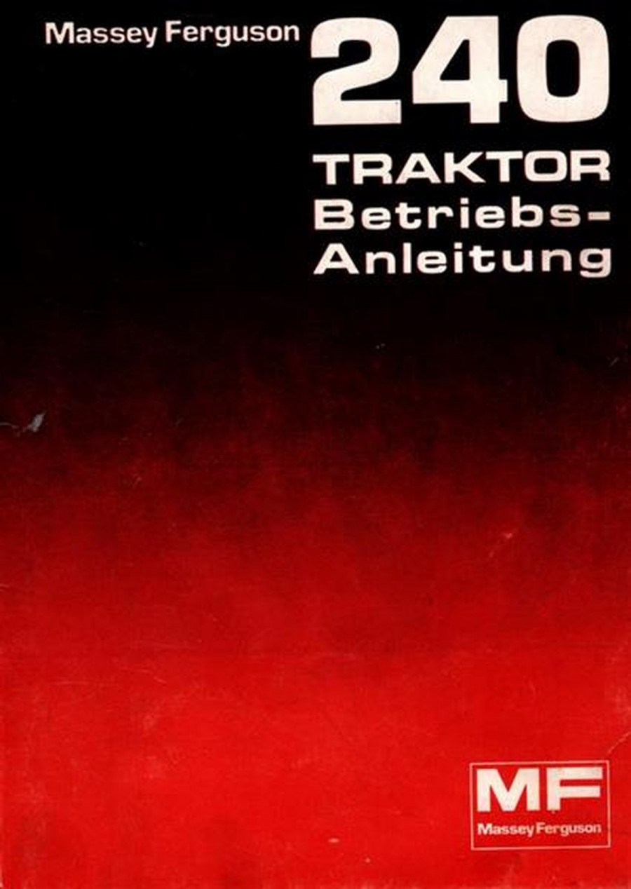 Massey-Ferguson MF240 Traktor Betriebsanleitung