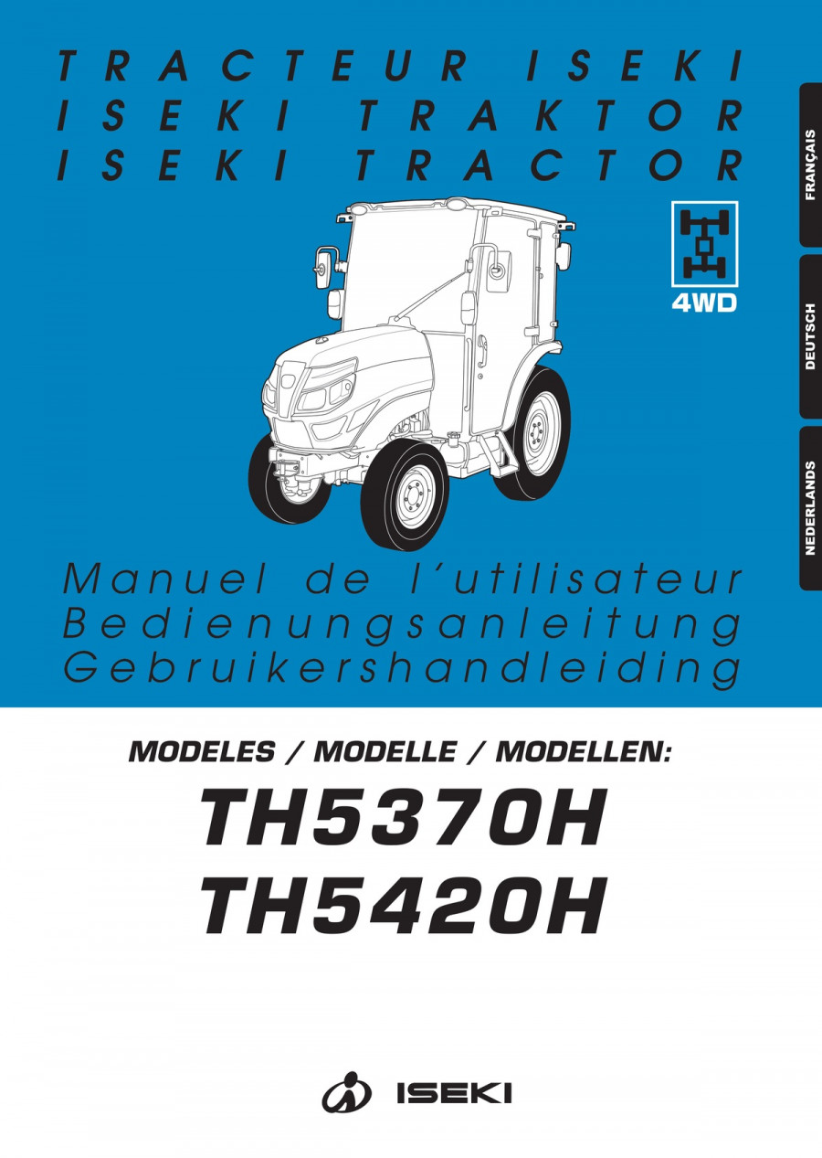 Iseki Traktor TH5370H TH5420H Betriebsanleitung