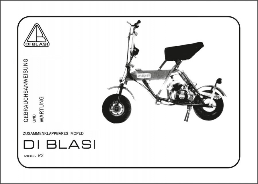 Di Blasi R2 Paperino Gebrauchsanweisung, Wartung, Teile
