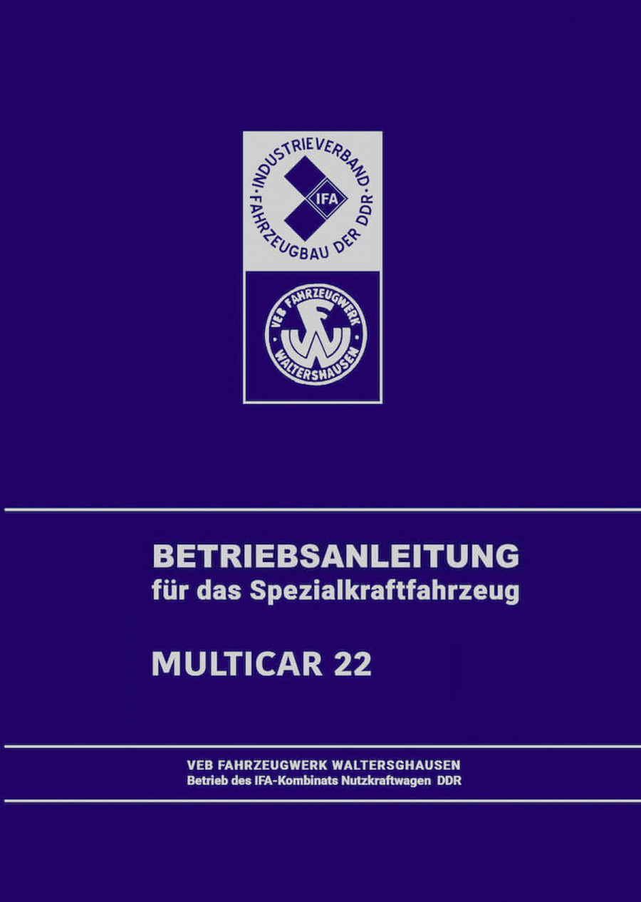 Multicar 22 Betriebsanleitung