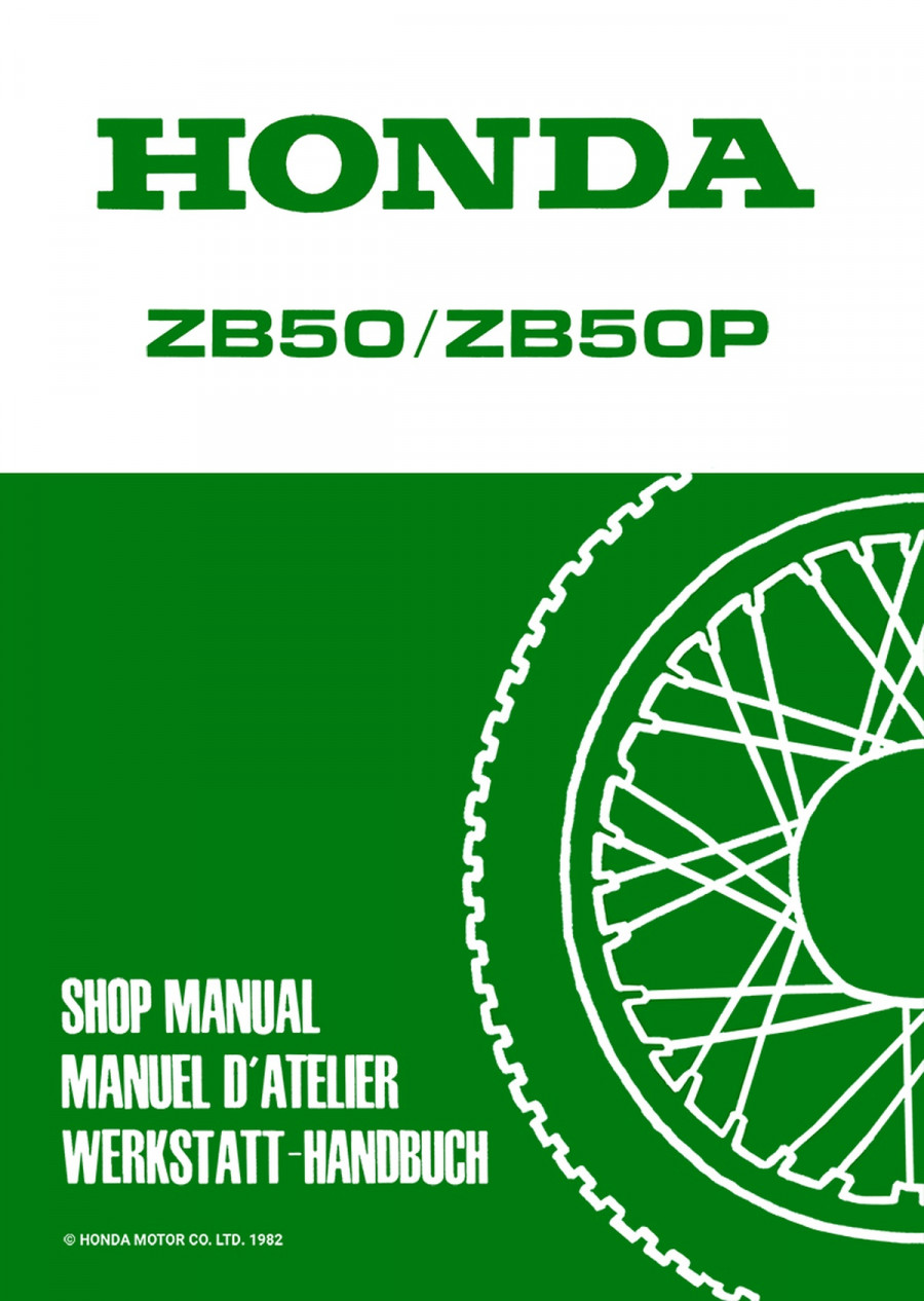 Honda ZB50 / ZB50P Werkstatthandbuch