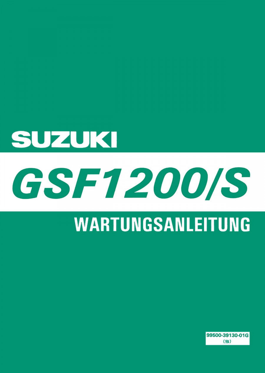 Suzuki GSF1200 und GSF1200S Reparaturanleitung