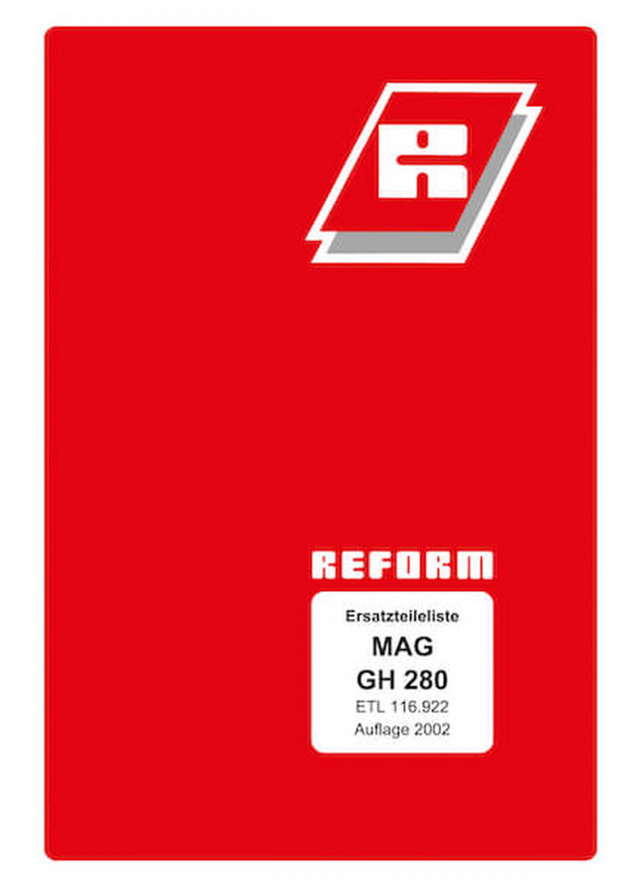Reform Motor MAG GH 280 Ersatzteilliste