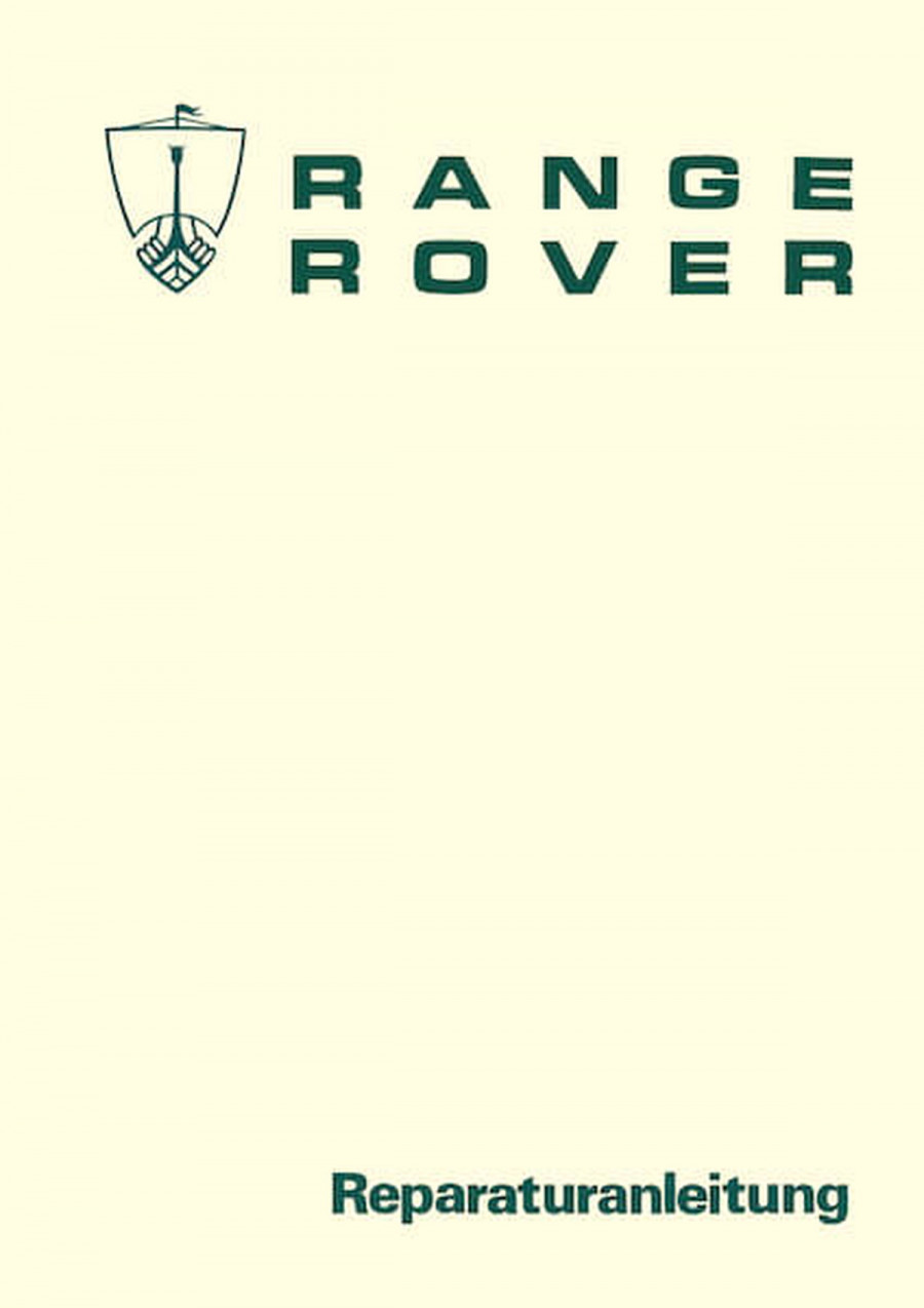 Range Rover MY1977 Reparaturanleitung