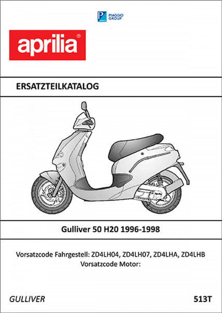 Aprilia Gulliver 50 H20 Ersatzteilkatalog