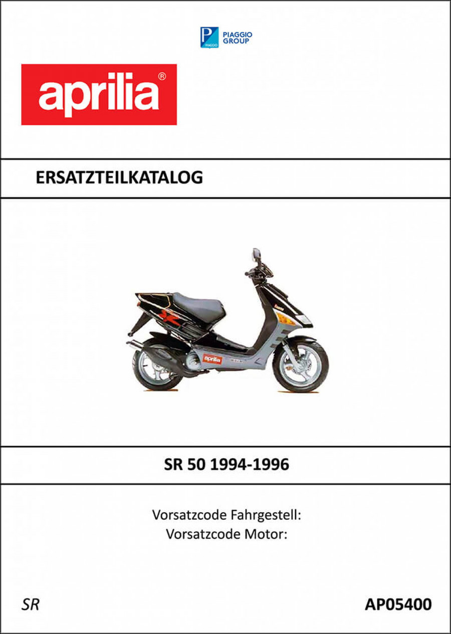 Aprilia SR50 Ersatzteilkatalog