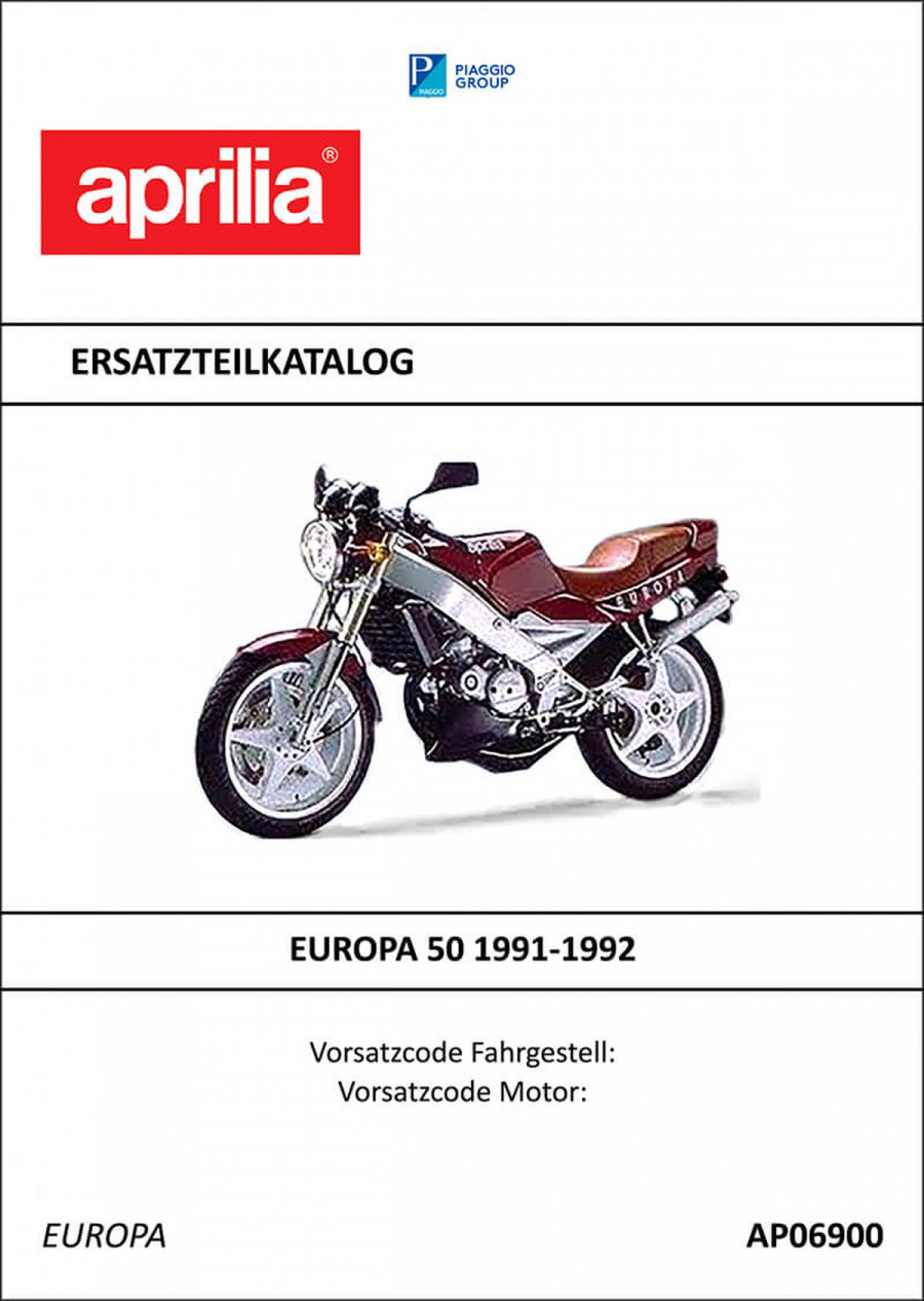 Aprilia Europa 50 Ersatzteilkatalog