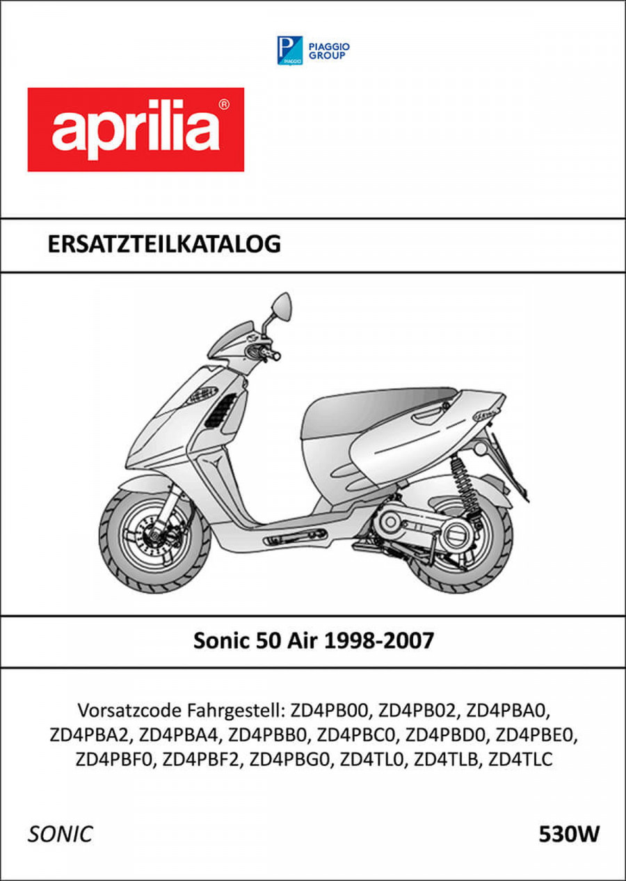 Aprilia Sonic 50 AIR Ersatzteilkatalog