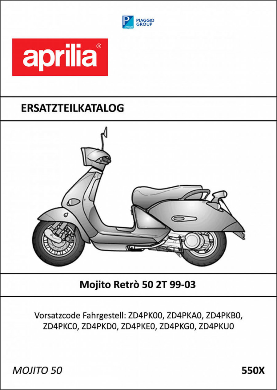 Aprilia Mojito Retro 50 2T Ersatzteilkatalog