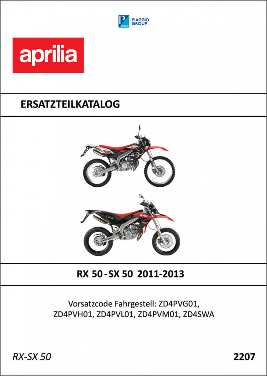Aprilia RX50 & SX50 Ersatzteilkatalog