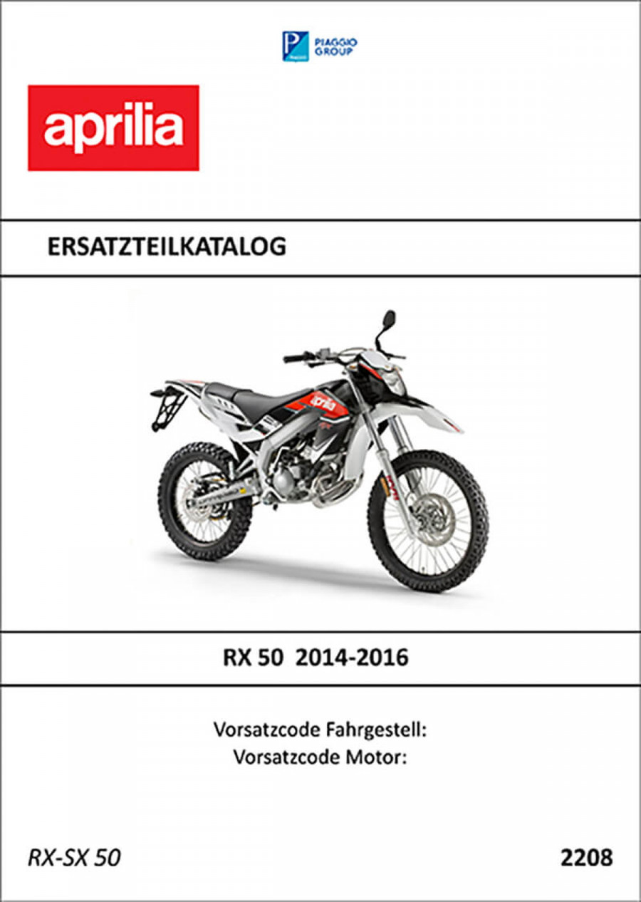 Aprilia RX50 Ersatzteilkatalog