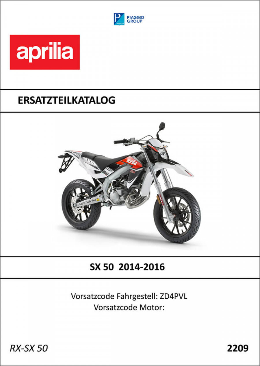 Aprilia SX50 Ersatzteilkatalog
