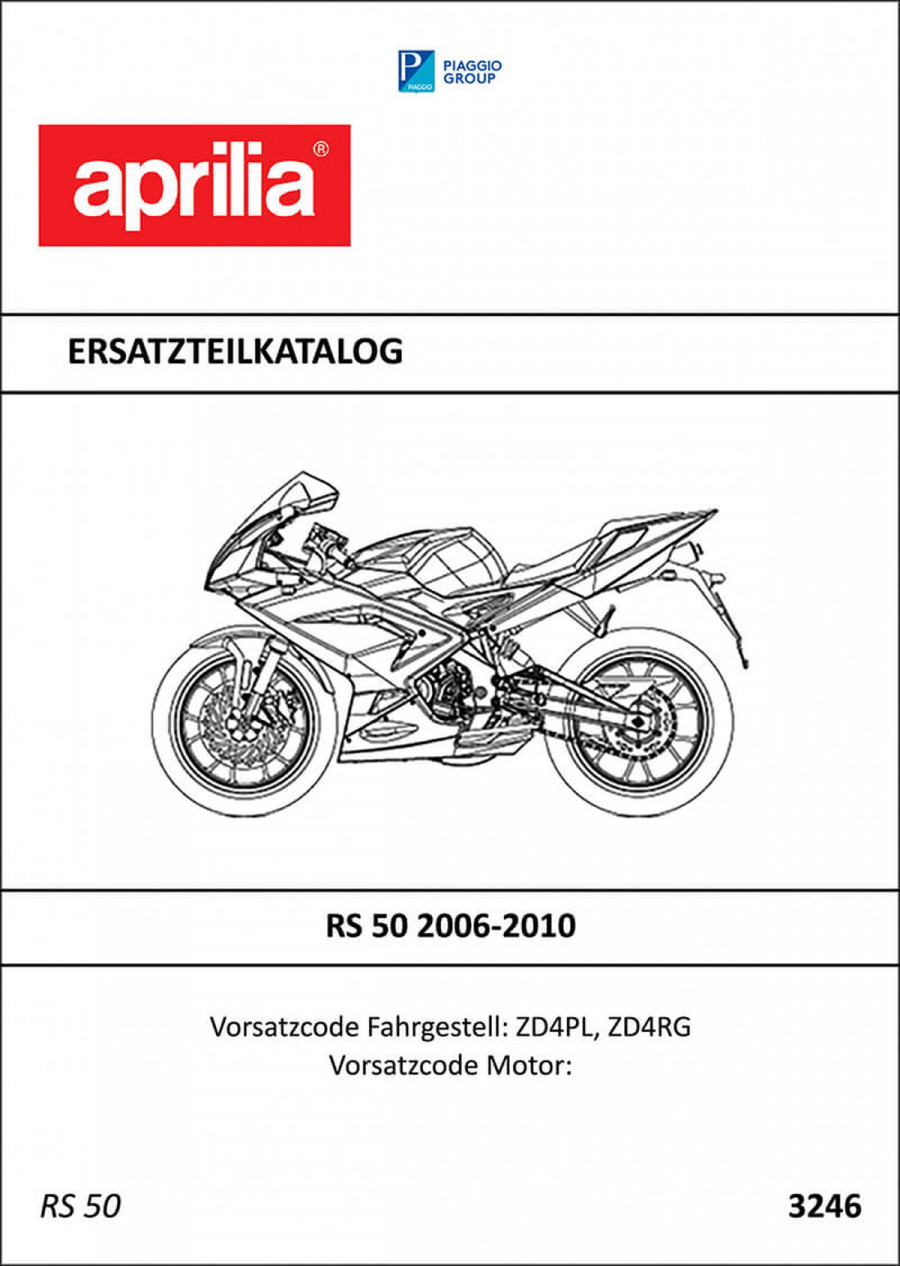 Aprilia RS50 Ersatzteilkatalog