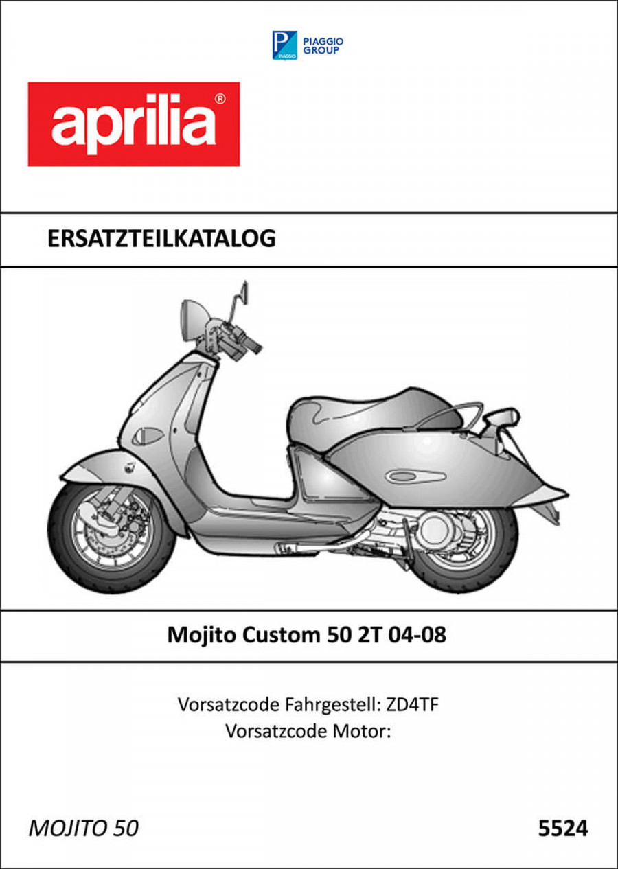 Aprilia Mojito Custom 50 2T Ersatzteilkatalog