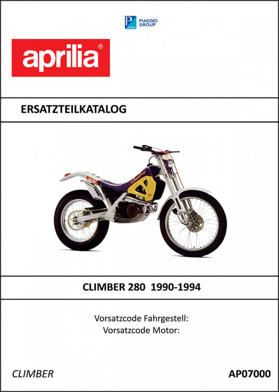 Aprilia Climber 280 Ersatzteilkatalog
