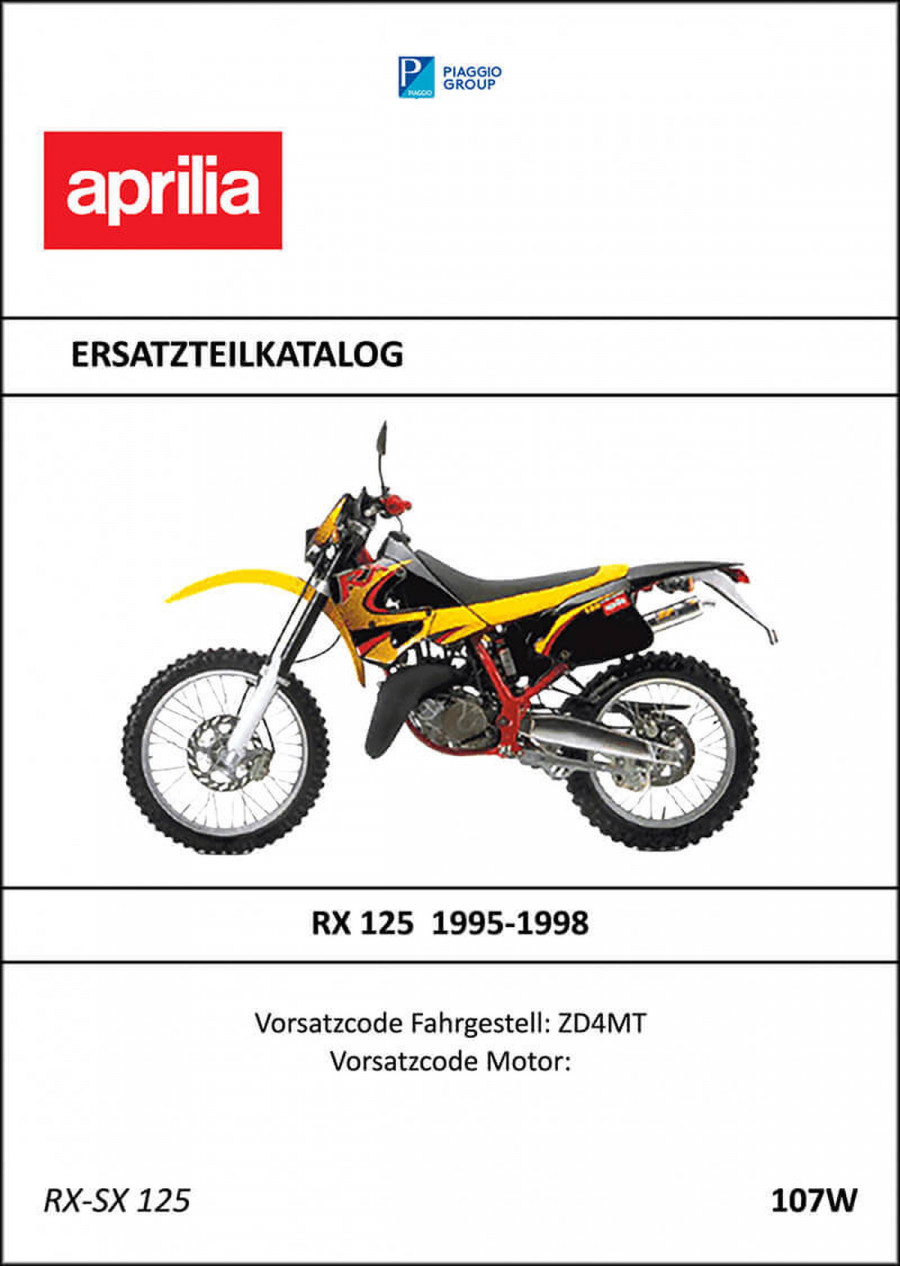 Aprilia RX125 Ersatzteilkatalog