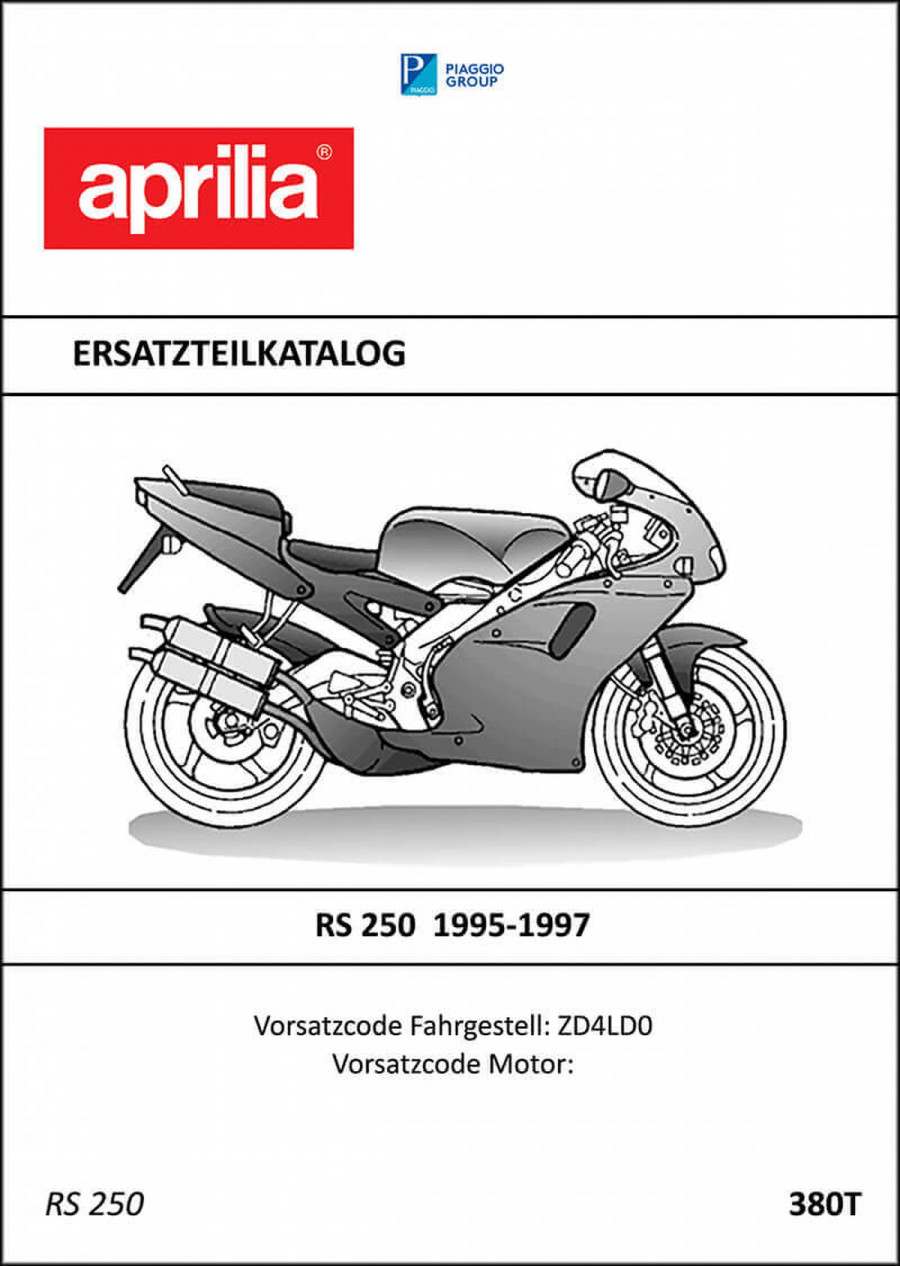 Aprilia RS250 Ersatzteilkatalog
