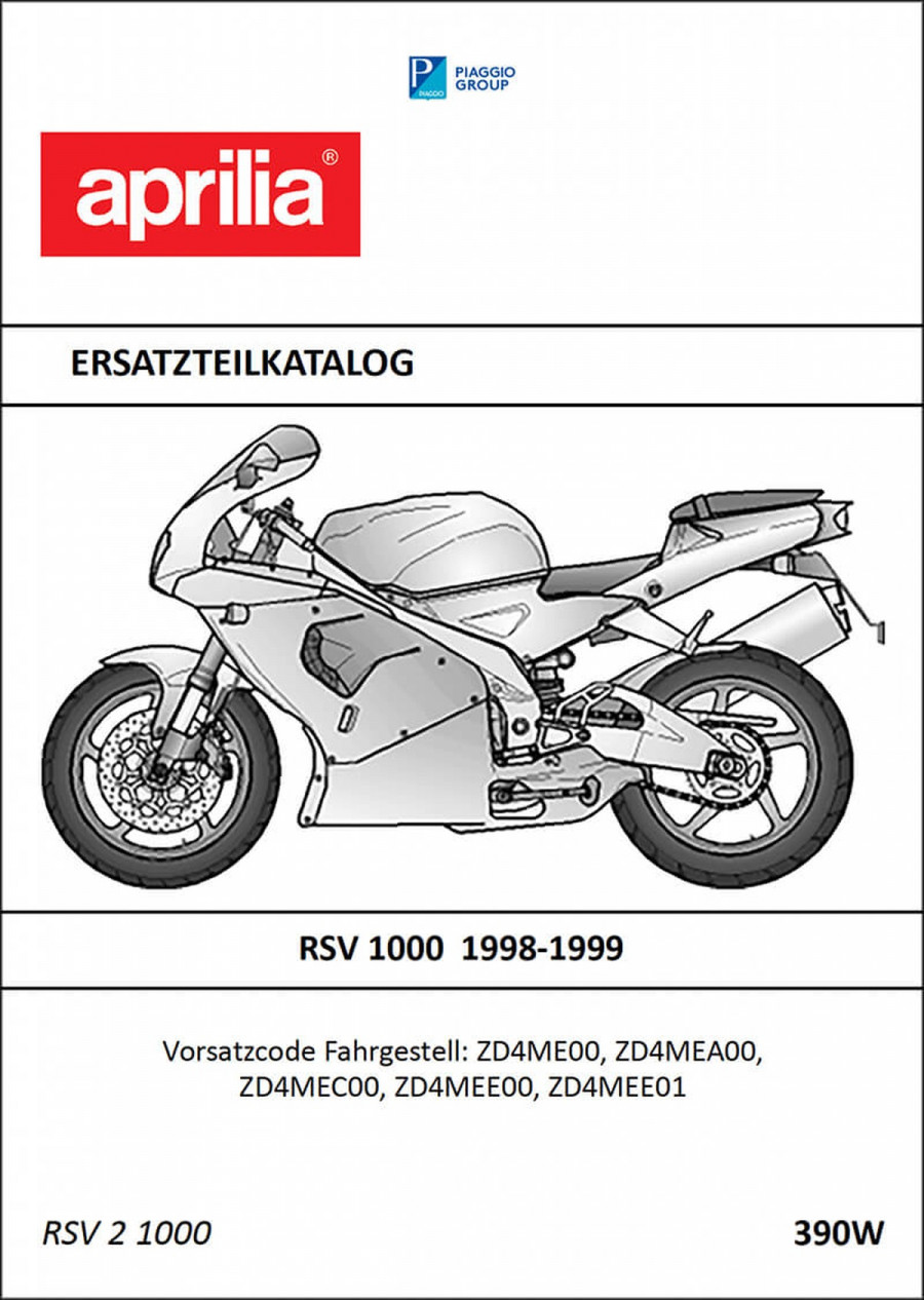 Aprilia RSV1000 Ersatzteilkatalog
