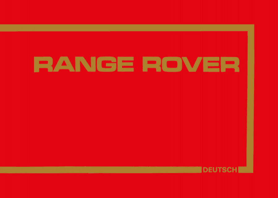 Range Rover Betriebsanleitung