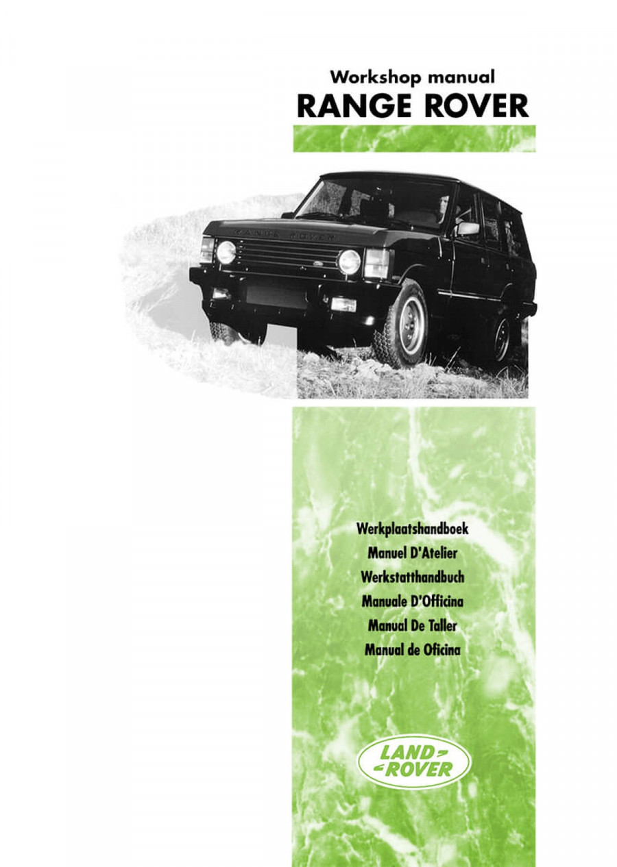 Range Rover MY1995 Werkstatthandbuch