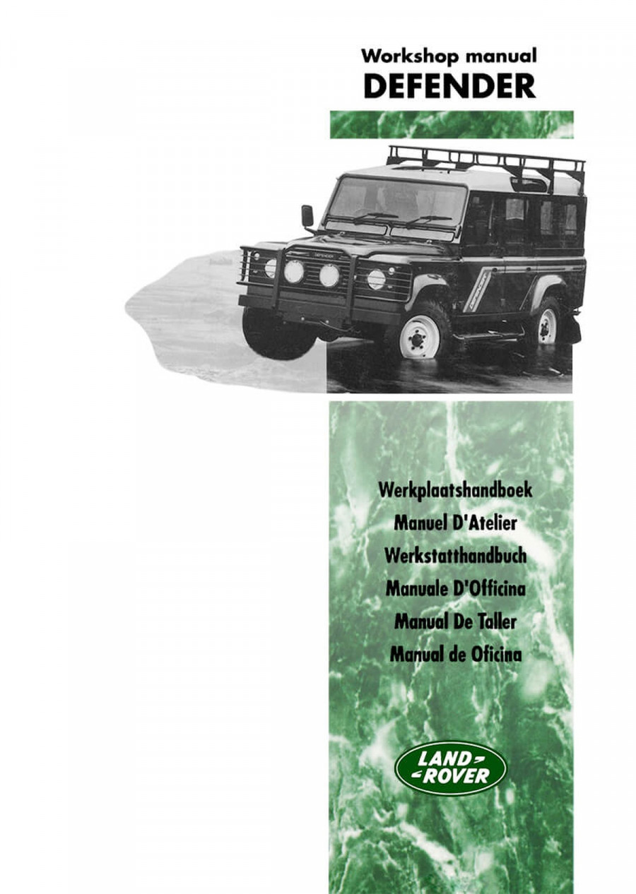 Land Rover Defender Werkstatthandbuch