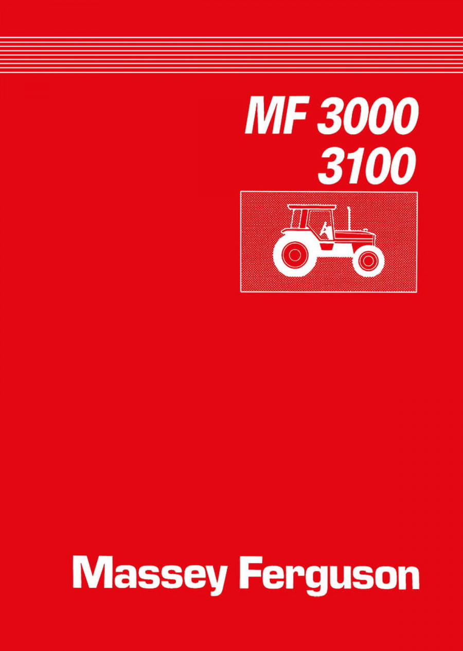 Massey-Ferguson MF3000 und MF3100 Serien Reparaturanleitung