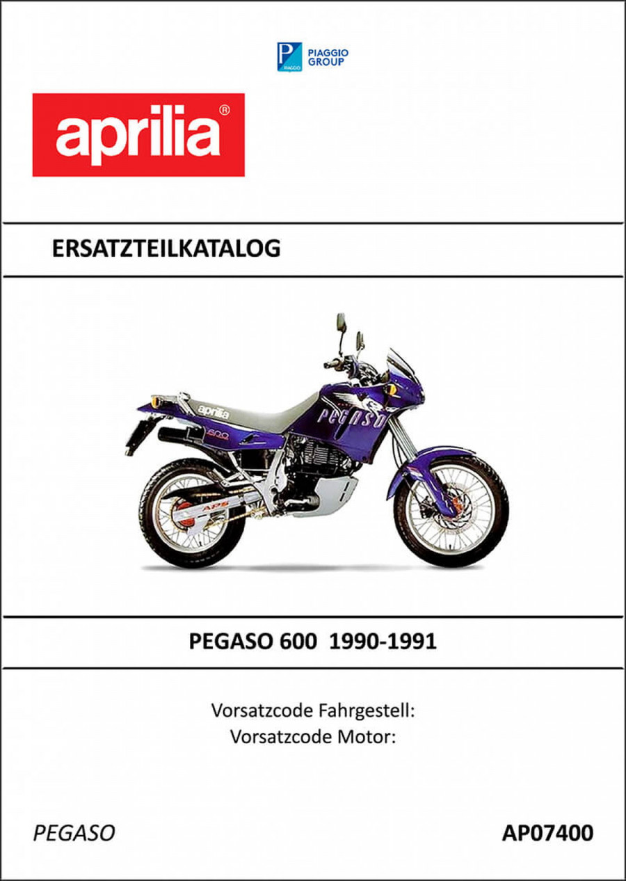 Aprilia Pegaso 600 Ersatzteilkatalog
