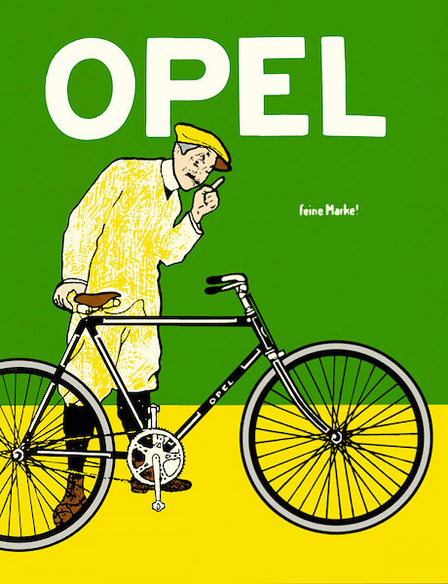 Opel Fahrrad Poster