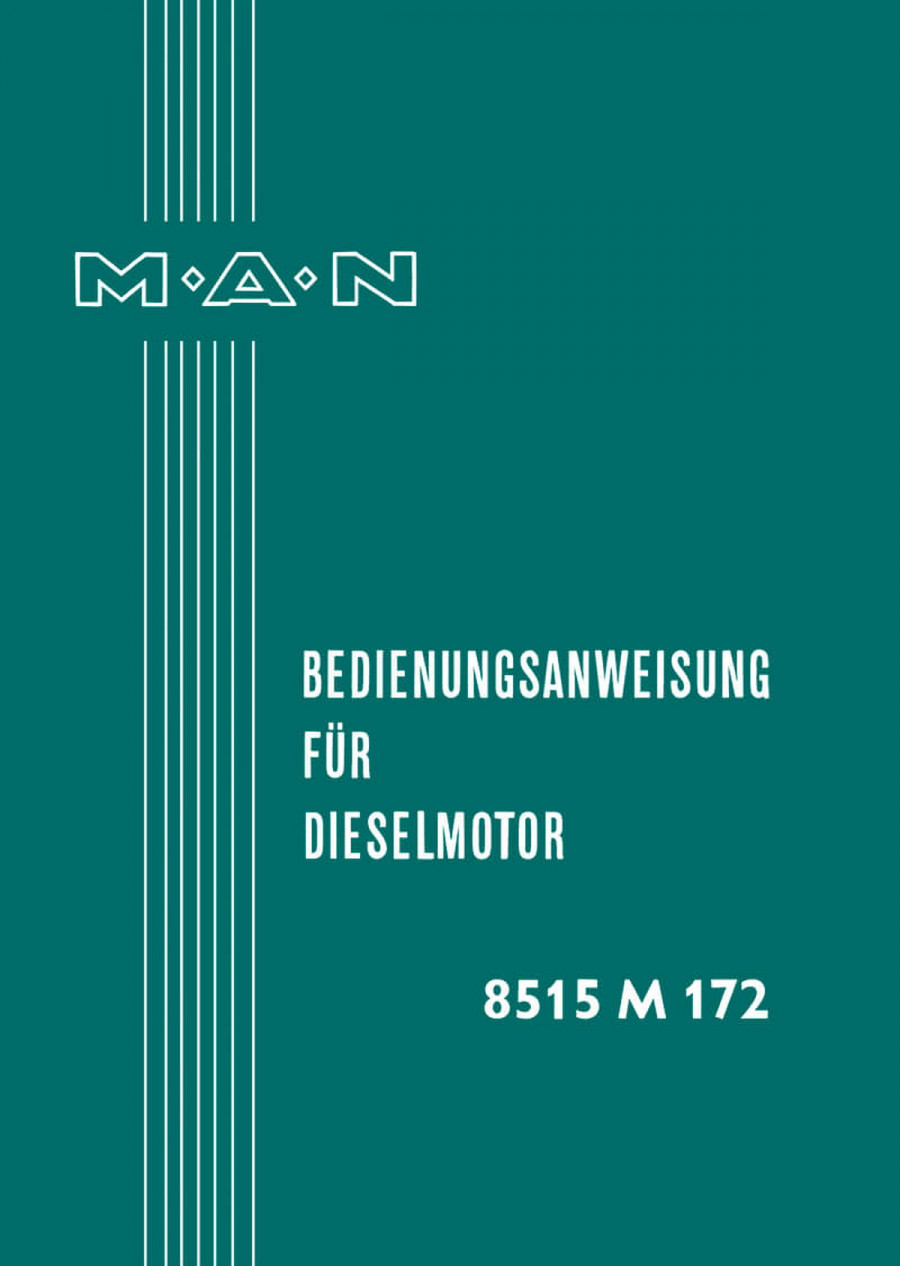 MAN 8515M 172  Dieselmotor Betriebsanleitung